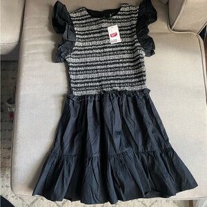 H&M Ruffle Embroided Dress